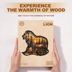Woodcarving Lion Wooden Jigsaw Puzzle