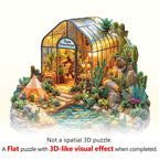 Oasis Greenhouse Wooden Jigsaw Puzzle