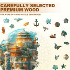 Underwater Dragon Palace Wooden Jigsaw Puzzle