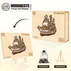 3D Jigsaw Puzzle Cargo Ship Wooden Jigsaw Puzzle