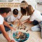 Underwater Mandala Temple Wooden Jigsaw Puzzle