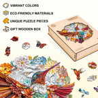 Confetti Hummingbird Wooden Jigsaw Puzzle