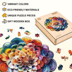 Ocean Mandala Wooden Jigsaw Puzzle
