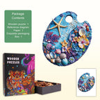 Blue Memory Wooden Jigsaw Puzzle