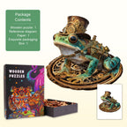 Steam Hopper Frog Wooden Jigsaw Puzzle