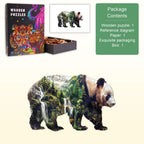 Mountain Panda Wooden Jigsaw Puzzle