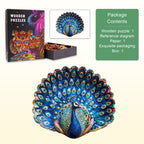 Peacock Fantasy Wooden Jigsaw Puzzle