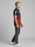 Men's Houston Texans Football Bull Printed Polo Shirt