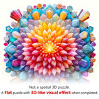 Crystal Mandala Wooden Jigsaw Puzzle
