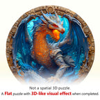 Elements Water Dragon Wooden Jigsaw Puzzle
