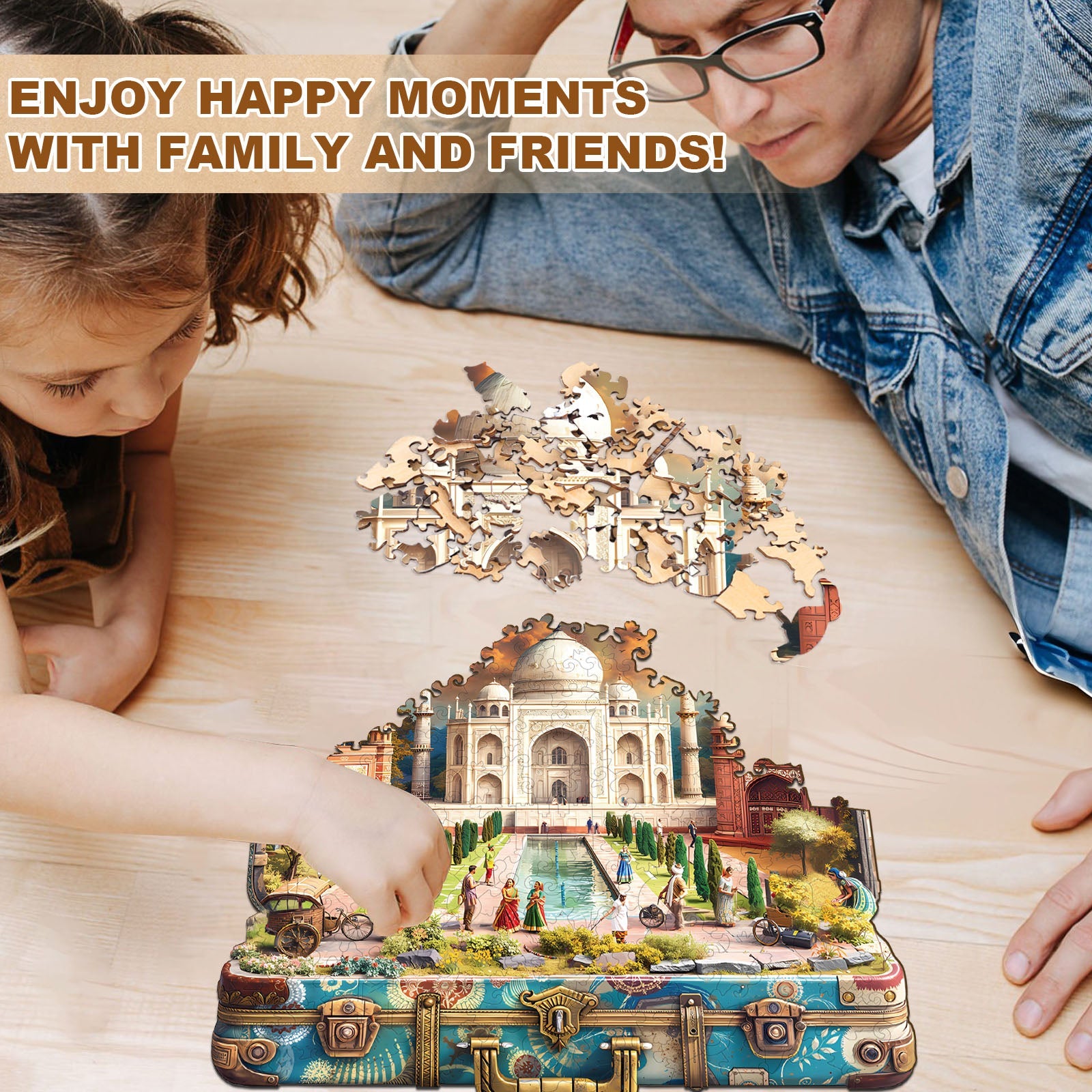 Taj Mahal Tour Wooden Jigsaw Puzzle