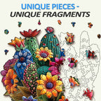 Blooming cactus Wooden Jigsaw Puzzle