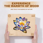 Oil On Lotus Wooden Jigsaw Puzzle