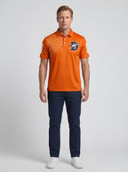 Men's Denver Football Fan Star Pattern Printed Polo Shirt