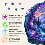 Crystal mine landscape-1 Wooden Jigsaw Puzzle