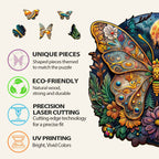 Ancient Butterfly-1 Wooden Jigsaw Puzzle
