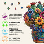 Blooming cactus Wooden Jigsaw Puzzle
