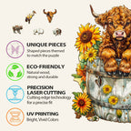 Sunflower Pasture-2 Wooden Jigsaw Puzzle