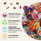 Woven Butterfly Wooden Jigsaw Puzzle