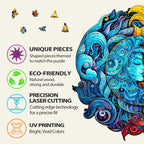 Sun And Moon Wooden Jigsaw Puzzle