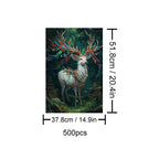 Colorful Deer 500 / 1000 Piece Puzzle