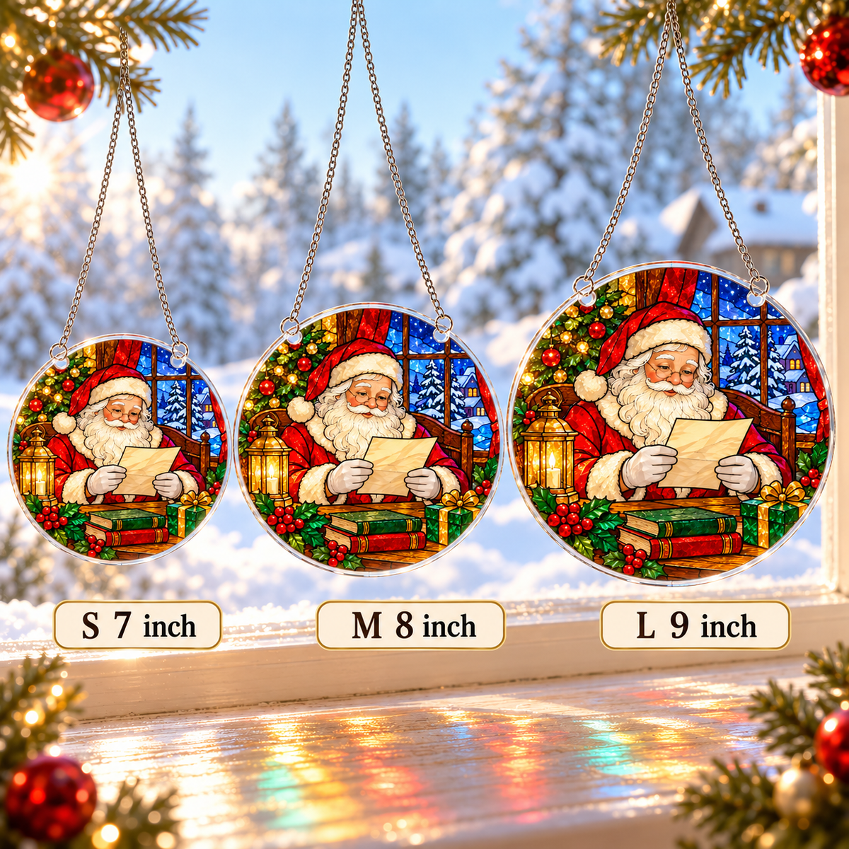 Christmas Acrylic Jigsaw Puzzle Suncatcher - Santa’s Letter
