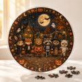 Halloween Acrylic Jigsaw Puzzle Suncatcher - Trick or Treat Animals