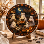 Halloween Acrylic Jigsaw Puzzle Suncatcher - Ghost Bakery Classc