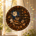 Halloween Acrylic Jigsaw Puzzle Suncatcher - Owl Alchemy Lab