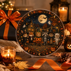 Halloween Acrylic Jigsaw Puzzle Suncatcher - Trick or Treat Animals