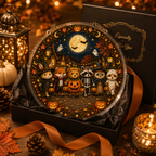 Halloween Acrylic Jigsaw Puzzle Suncatcher - Costume Critters Gathering