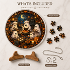 Halloween Acrylic Jigsaw Puzzle Suncatcher - Ghost Bakery Classc