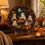 Halloween Acrylic Jigsaw Puzzle Suncatcher - Ghost Bakery Classc