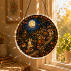 Halloween Acrylic Jigsaw Puzzle Suncatcher - Trick or Treat