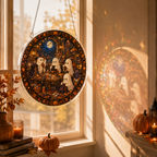 Halloween Acrylic Jigsaw Puzzle Suncatcher - Ghost Craft Workshop