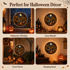 Halloween Acrylic Jigsaw Puzzle Suncatcher - Pumpkin River Cruise