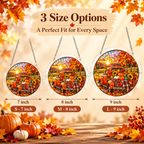 Tanksgiving Acrylic Jigsaw Puzzle Suncatcher - Harvest Truck