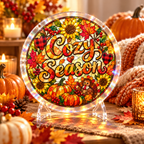 Tanksgiving Acrylic Jigsaw Puzzle Suncatcher - Cozy Season