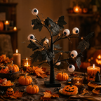 Halloween Lighted Tree – Spooky Tabletop LED Decoration