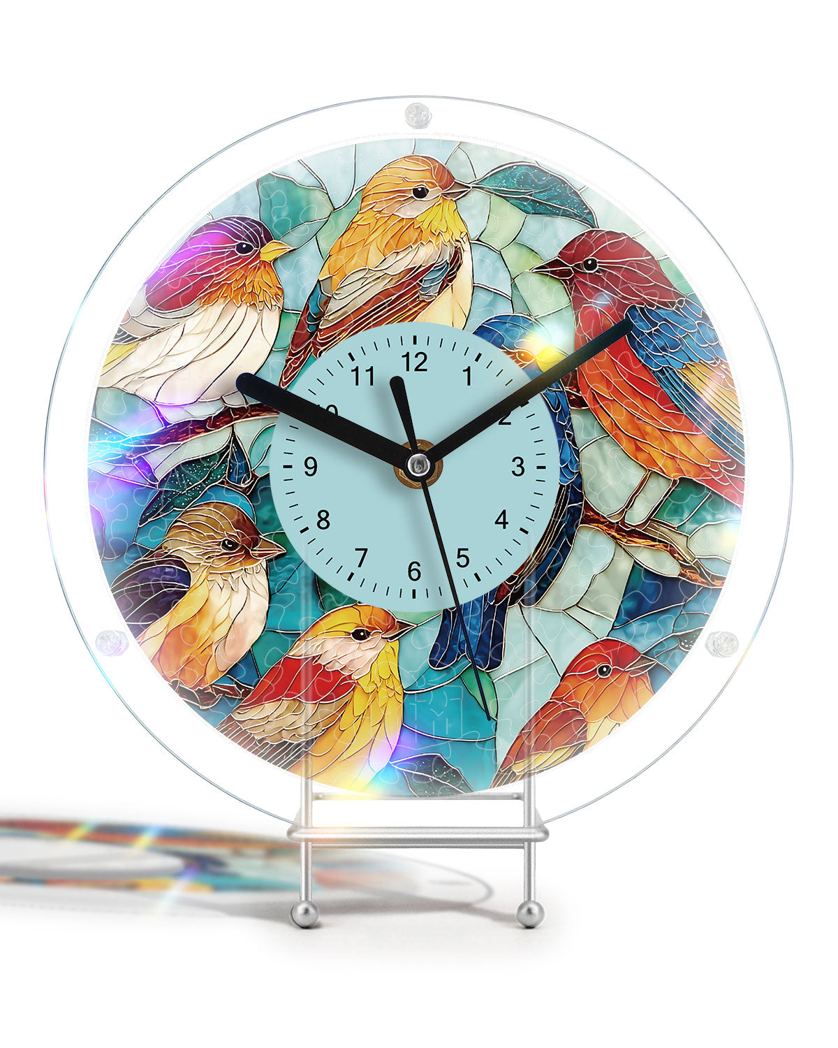 DIY Acrylic Puzzle Clock Kit - Birds in Harmony