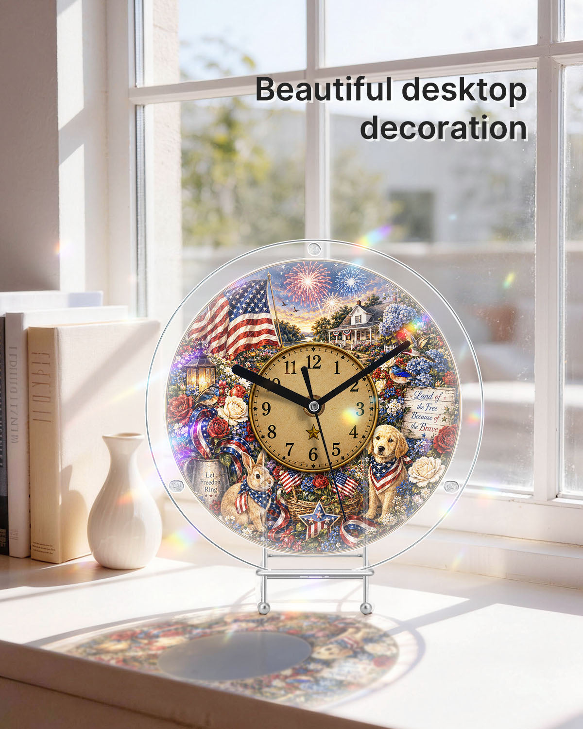 DIY Acrylic Puzzle Clock Kit - Patriotic Pets Cottage