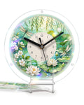 DIY Acrylic Puzzle Clock Kit - Summer Lotus Pond
