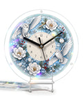 DIY Acrylic Puzzle Clock Kit - Winter Snowy Owls