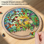 Acrylic Jigsaw Puzzle Suncatcher - Emerald Forest Prism