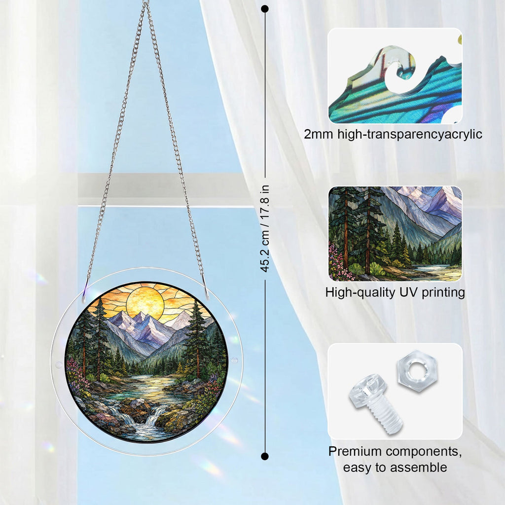 Acrylic Jigsaw Puzzle Suncatcher - Golden Valley