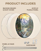 Acrylic Jigsaw Puzzle Suncatcher - Golden Valley