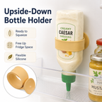 Upside-Down Sauce Bottle Holder – Silicone Fridge Storage Strap