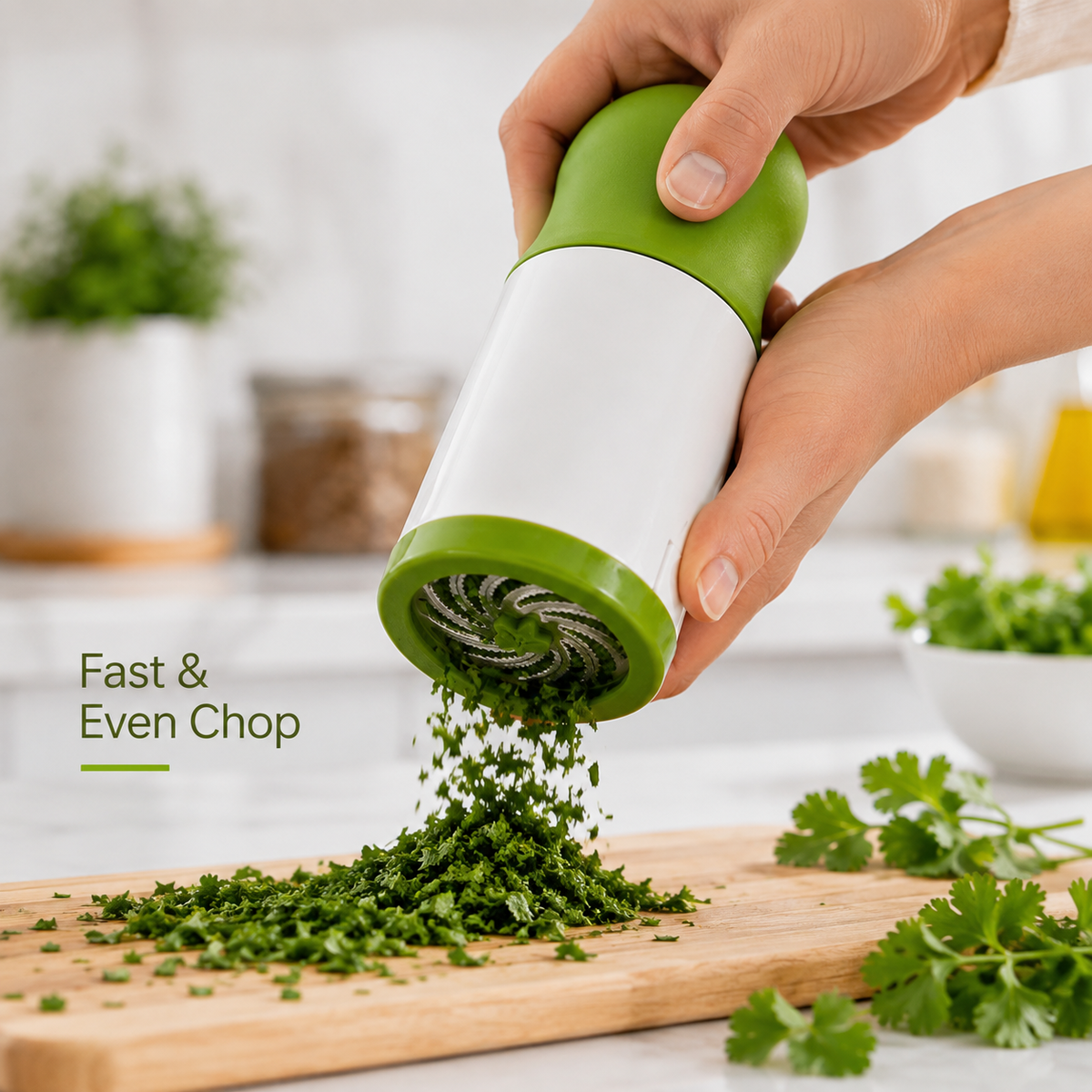 Manual Herb Chopper – Fresh Herbs in Seconds