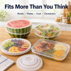 Stretch-to-Fit Food Covers – 100PCS