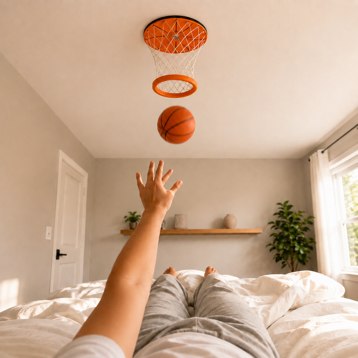 🏀Ceiling Basketball Hoop